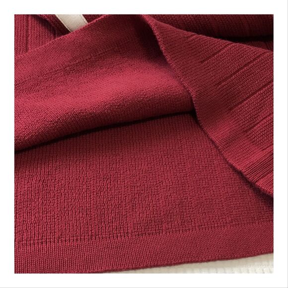 Vintage Route 66 Mens 1/4 Zip Sweater XL Red White Stripe Ribbed 100% Cotton NWT - Picture 6 of 9